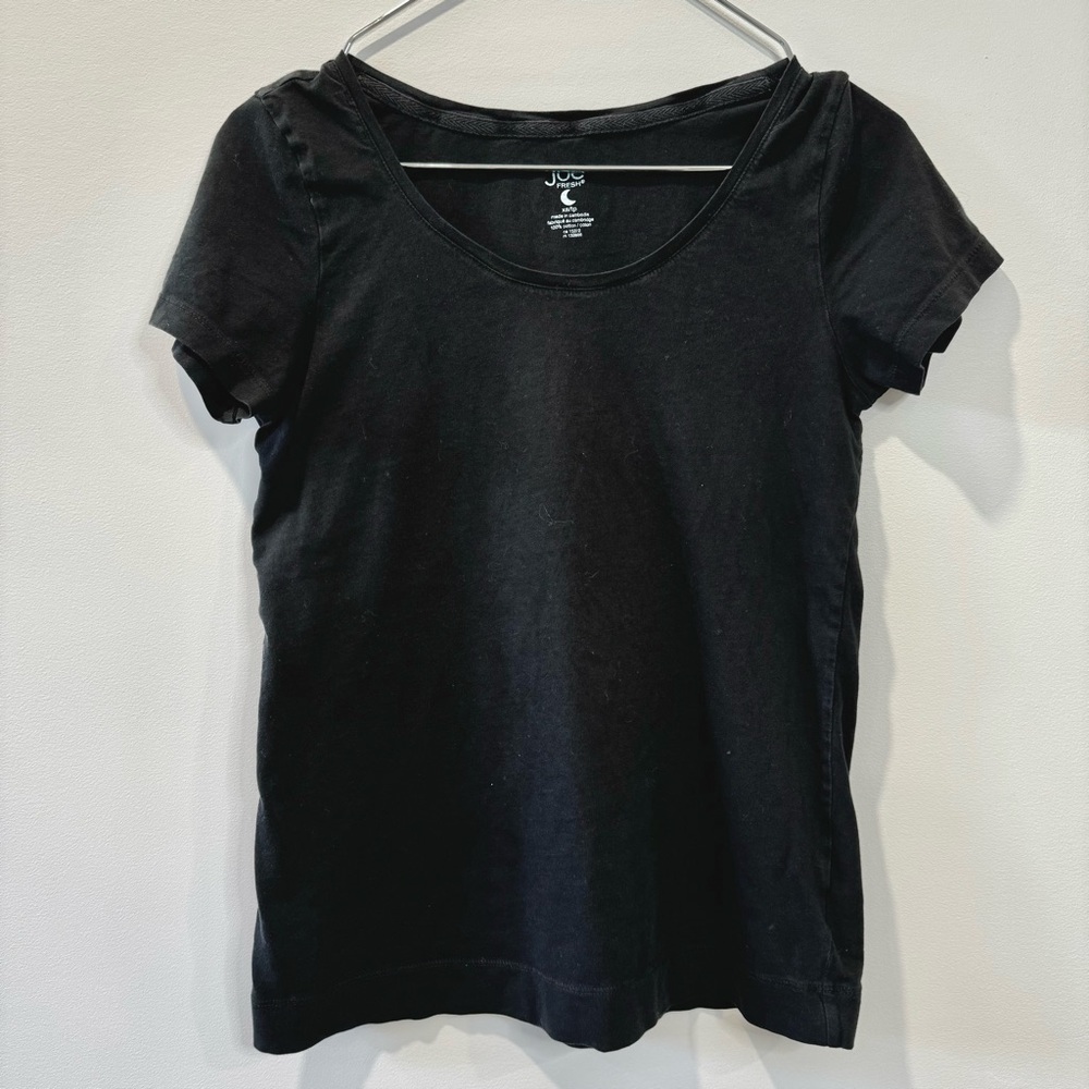 🛍️4 for 20$ / Joe Fresh Round Neck Short Sleeve Tee / Black / XS